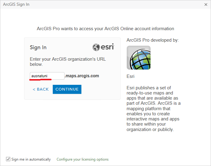 Sign In To Your Arcgis Online Account